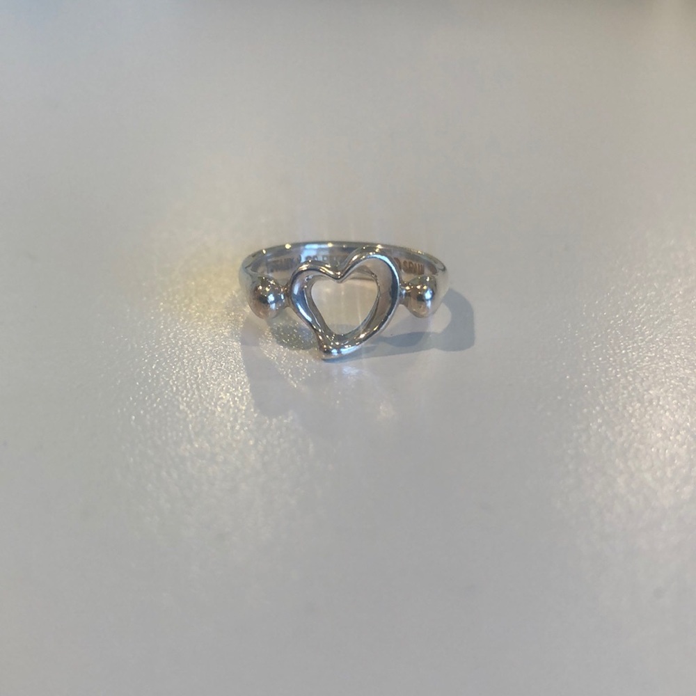 Tiffany & Co Open Heart Ring Size 4.5